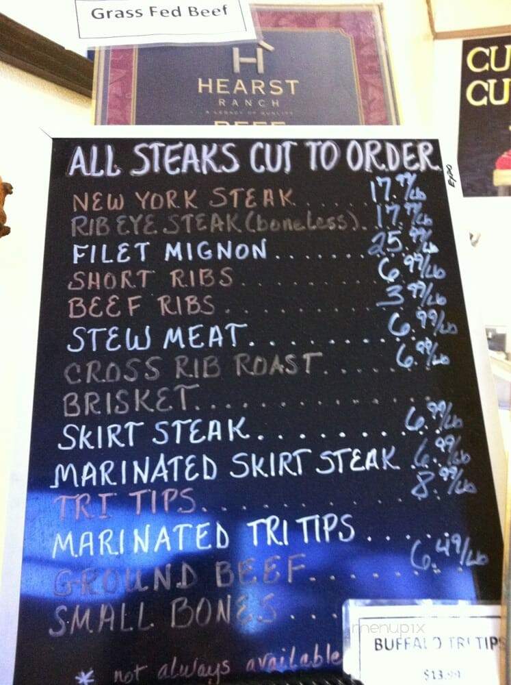Arroyo Grande Meat Co. - Arroyo Grande, CA menu_pic