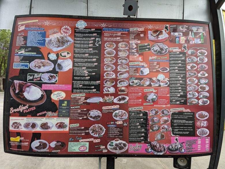 Taqueria El Charro - San Antonio, TX menu_pic