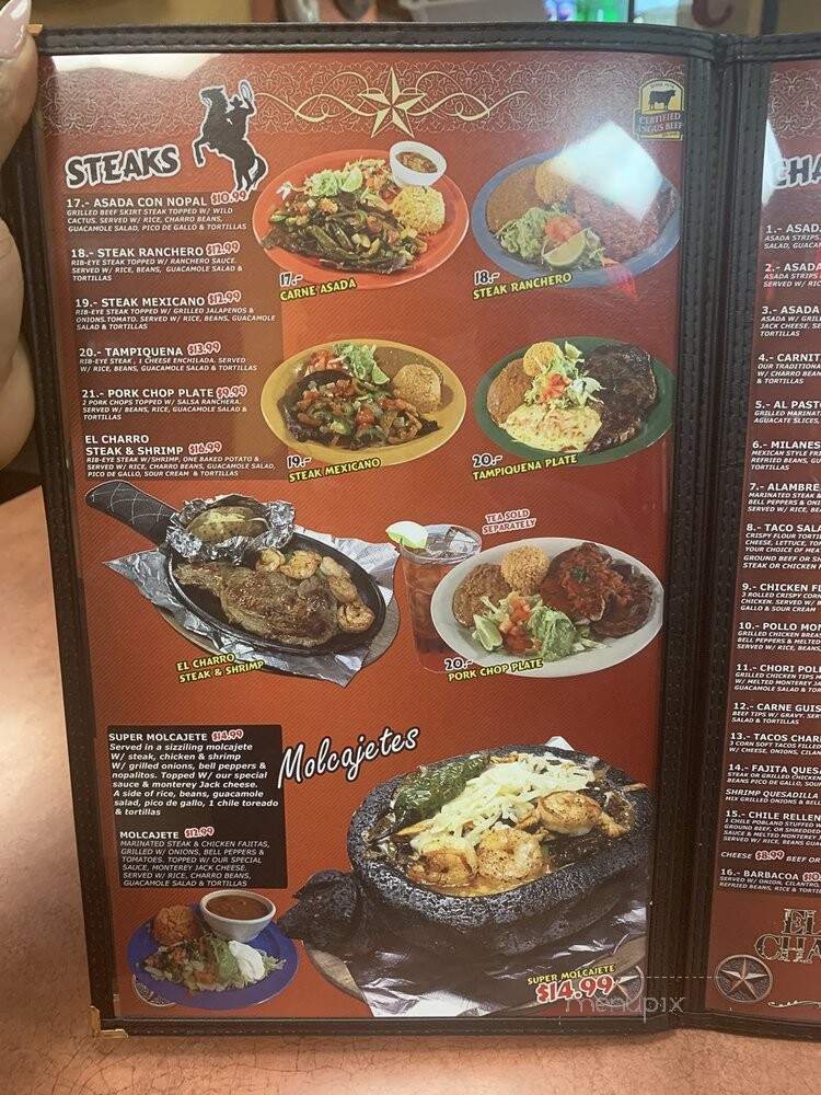Taqueria El Charro - San Antonio, TX menu_pic