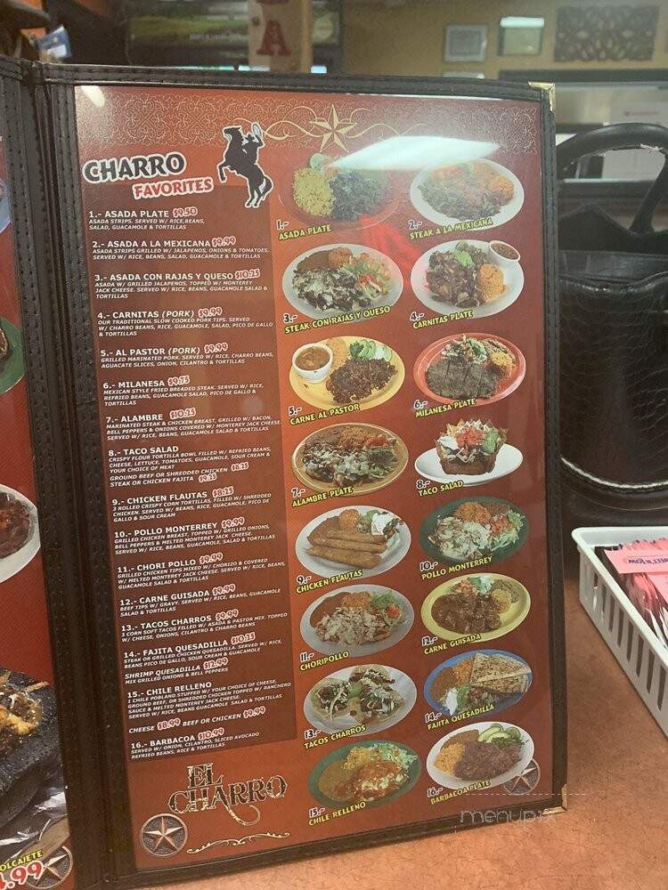 Taqueria El Charro - San Antonio, TX menu_pic