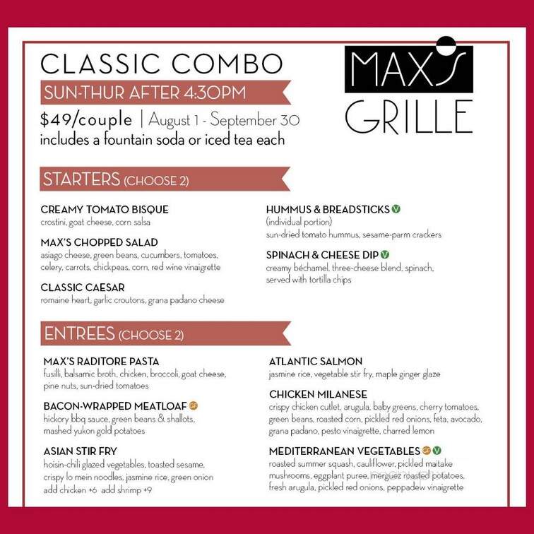 Maxie's - Boca Raton, FL menu_pic