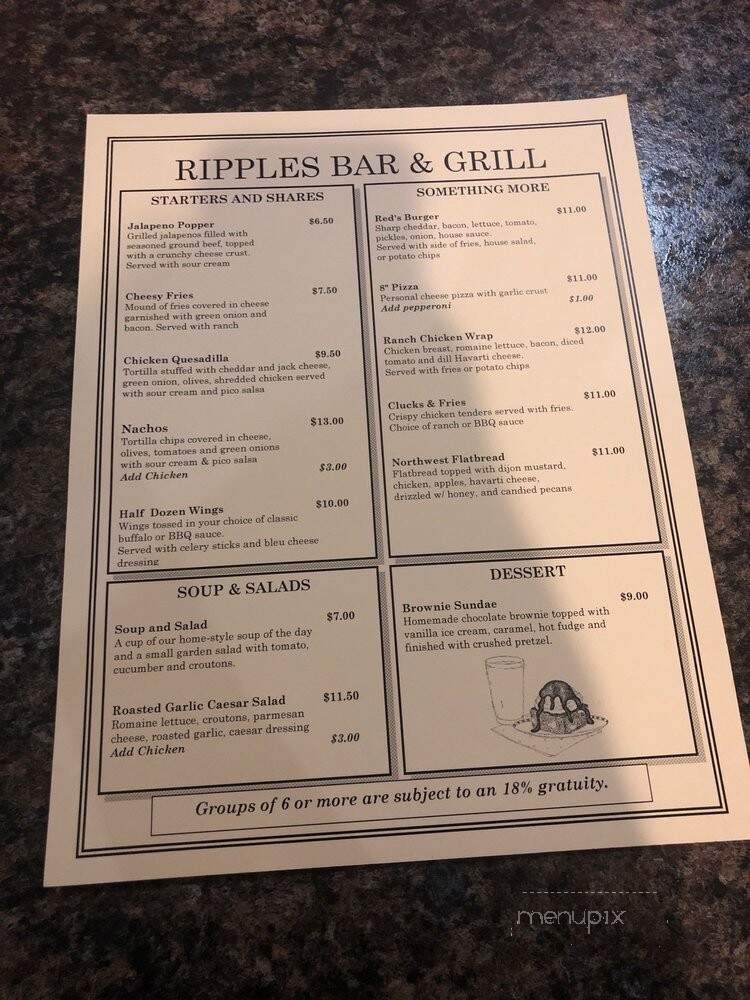 Ripples Riverside Bar Grill - Richland, WA menu_pic