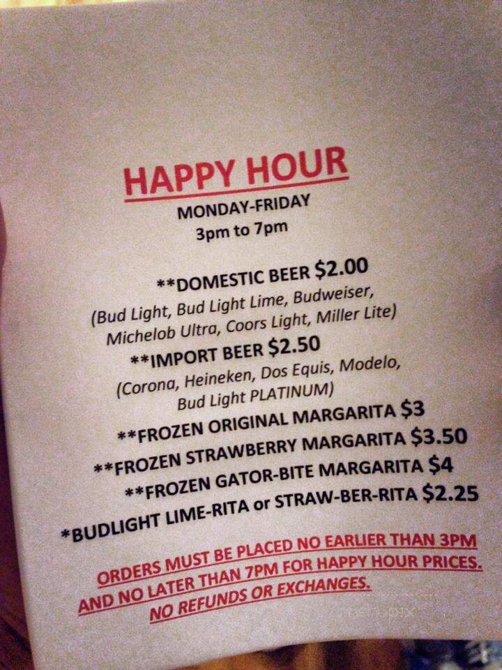 Hank's Seafood Restaurant - Houston, TX menu_pic