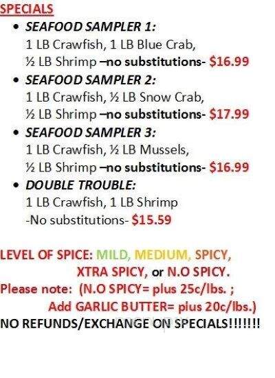 Hank's Seafood Restaurant - Houston, TX menu_pic