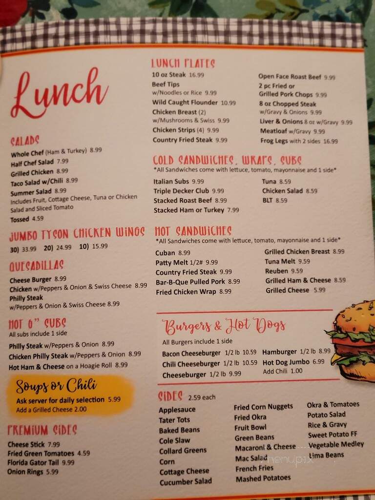 Northgate Diner - Ocala, FL menu_pic
