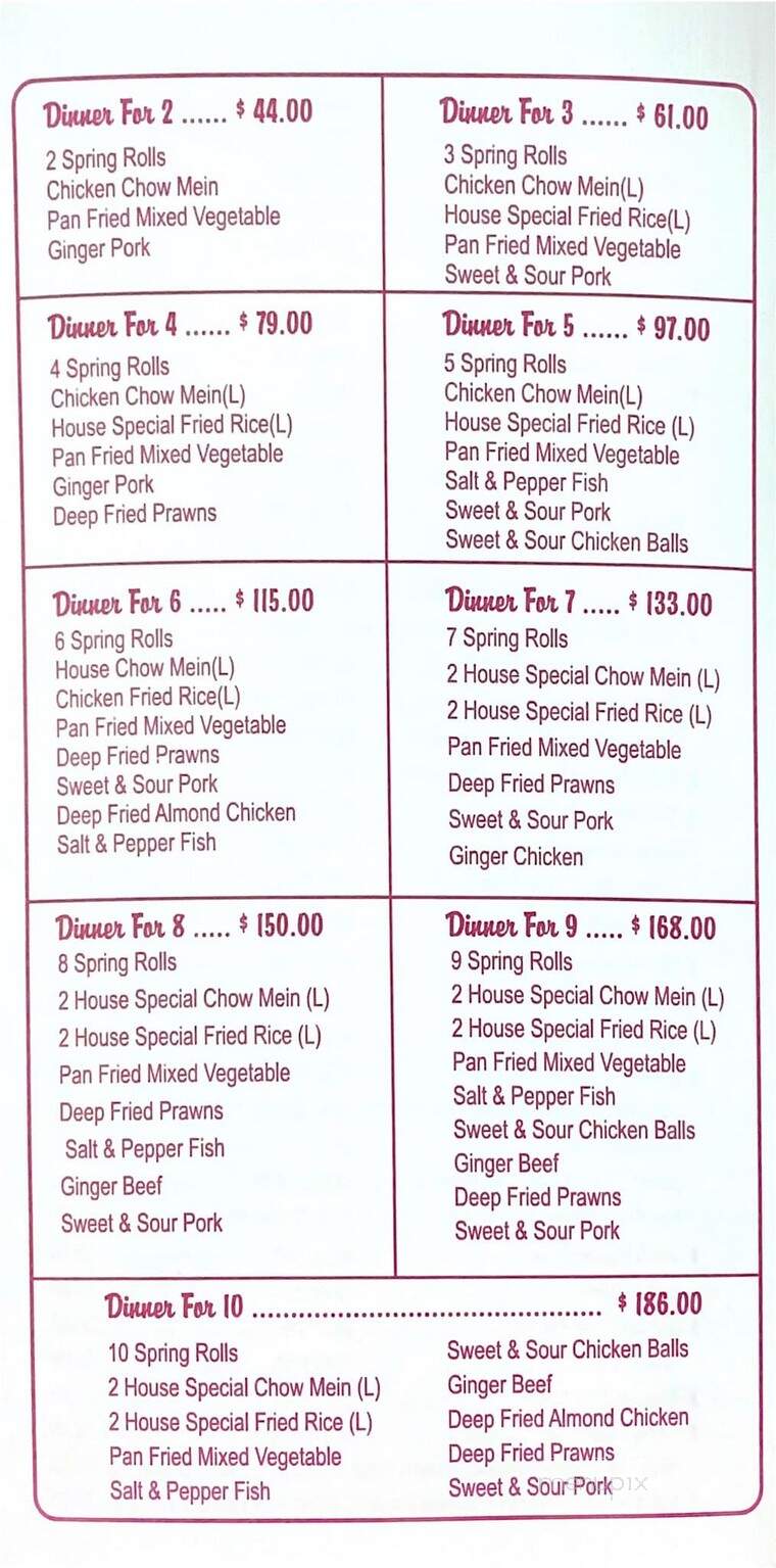 Manning's Restaurant - Revelstoke, BC menu_pic