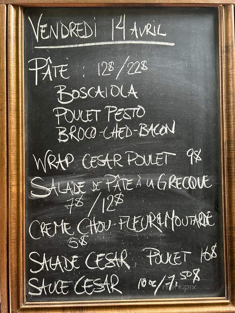 Pub St-Marc - Sept-les, QC menu_pic