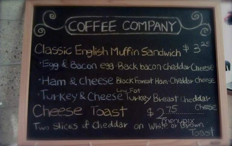Coffee Company - Lethbridge, AB menu_pic
