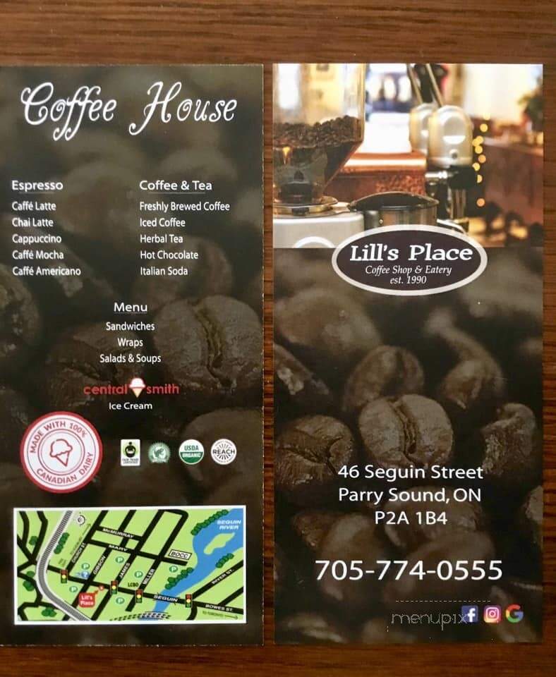 Lill's Place - Parry Sound, ON menu_pic