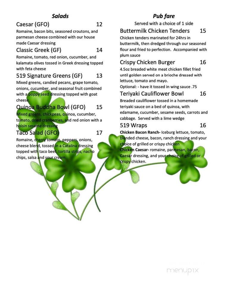 Dunkeld Restaurant - Walkerton, ON menu_pic
