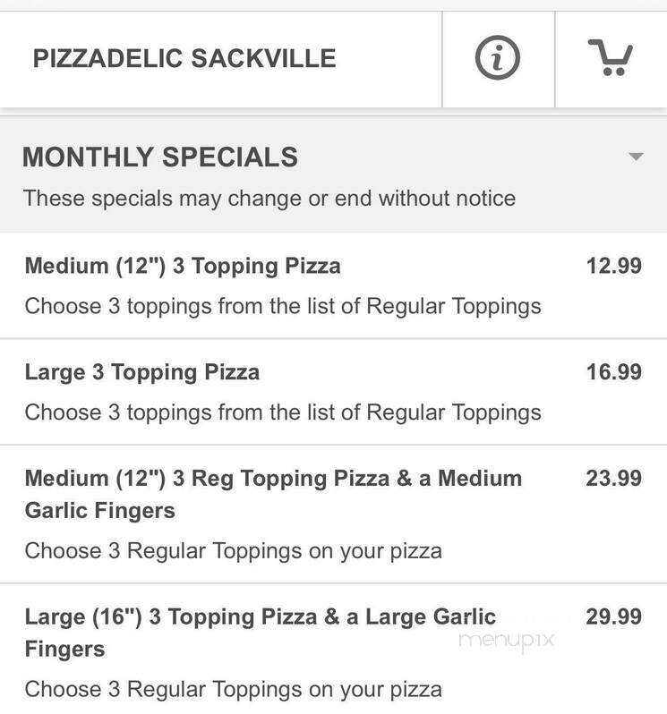 Pizzadelic - Nova Scotia, NS menu_pic