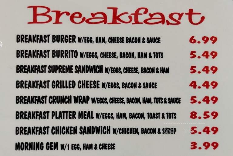 Gem In & Out - Caldwell, ID menu_pic
