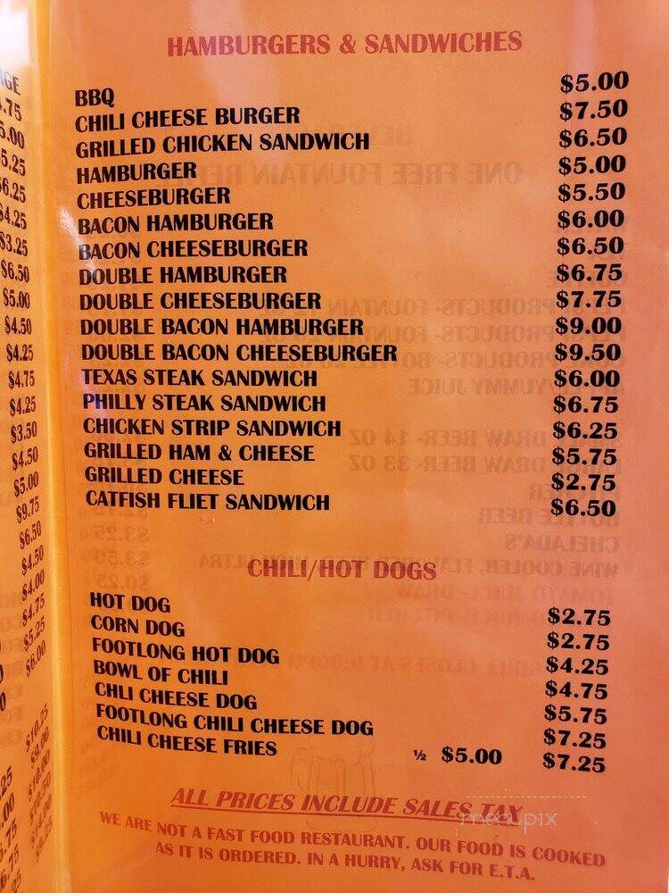Home Field - Great Bend, KS menu_pic