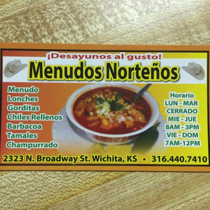 Nortenos Menudo - Wichita, KS menu_pic