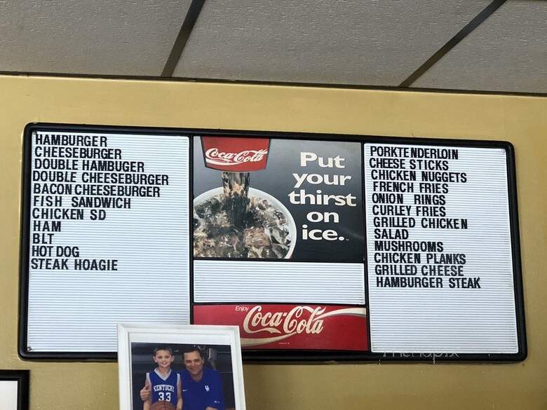 Chaney's Country Restaurant - Ary, KY menu_pic