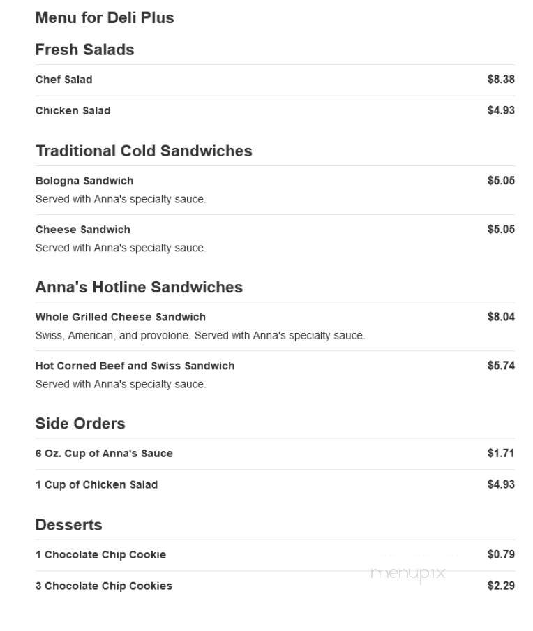 Deli Plus - Germantown, MD menu_pic