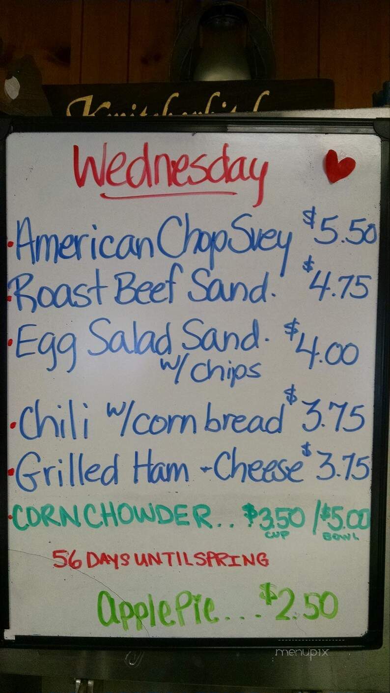 Whistle Stop - Gilbertville, MA menu_pic