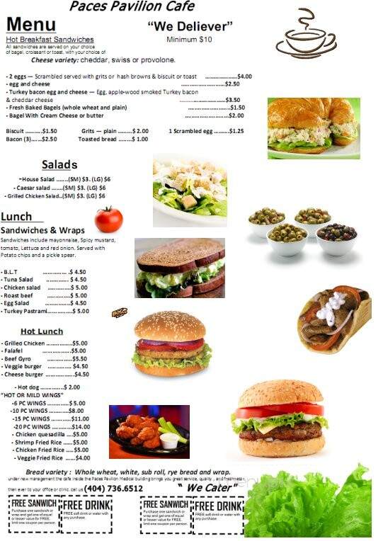 Pavillion Cafe - Atlanta, GA menu_pic