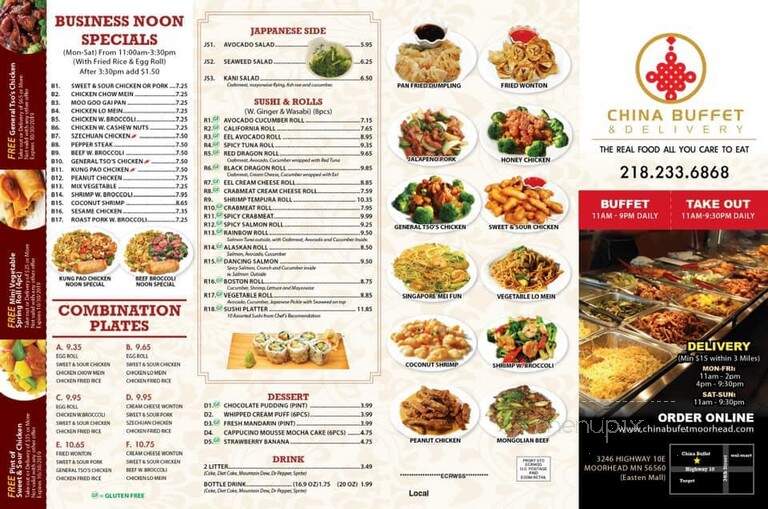 China Garden - Moorhead, MN menu_pic