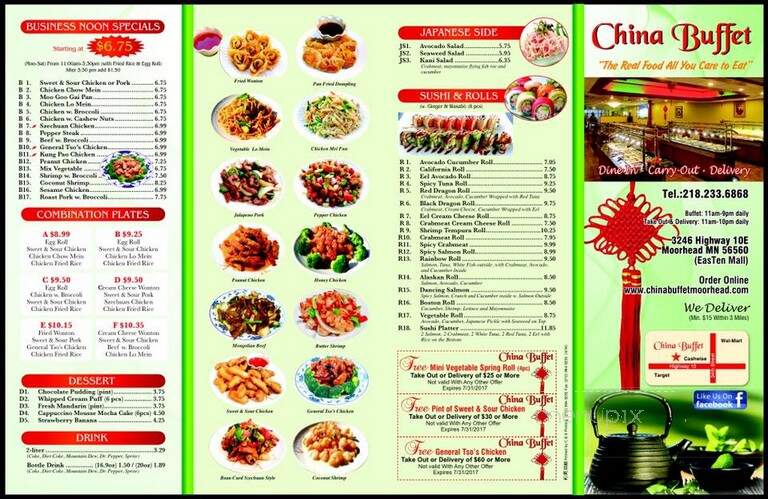 China Garden - Moorhead, MN menu_pic