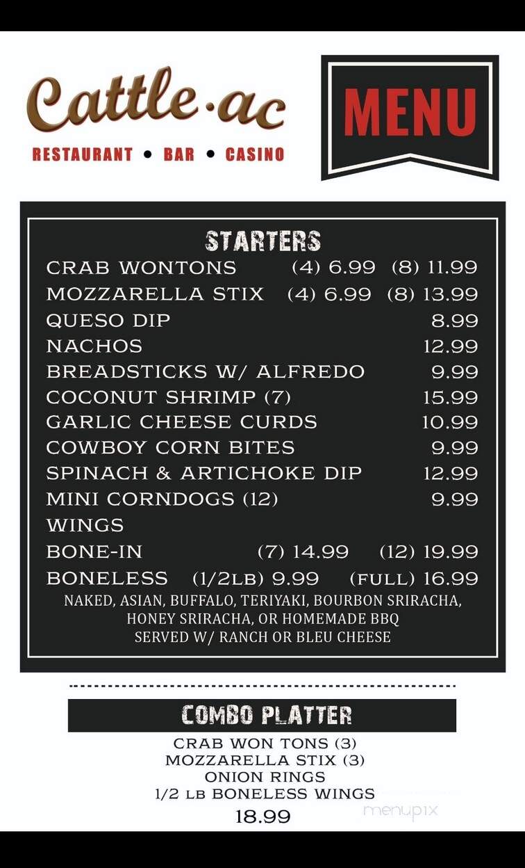 Cattle-Ac - Sidney, MT menu_pic