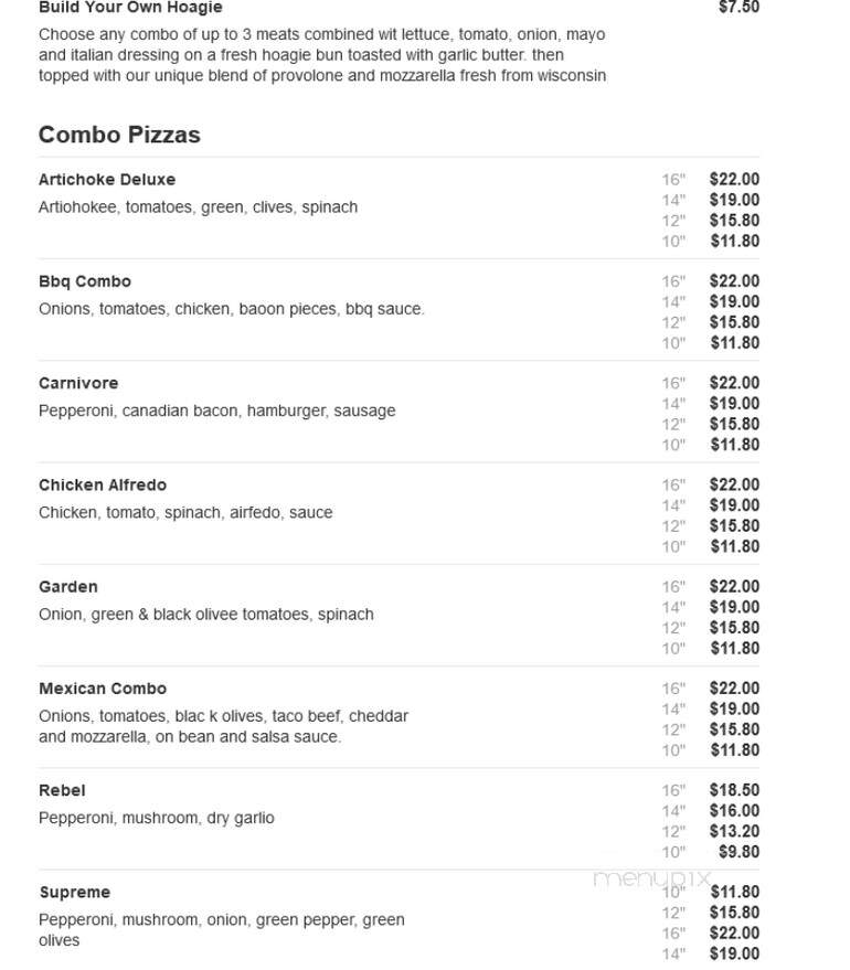 Parkway Pizza - Brick, NJ menu_pic