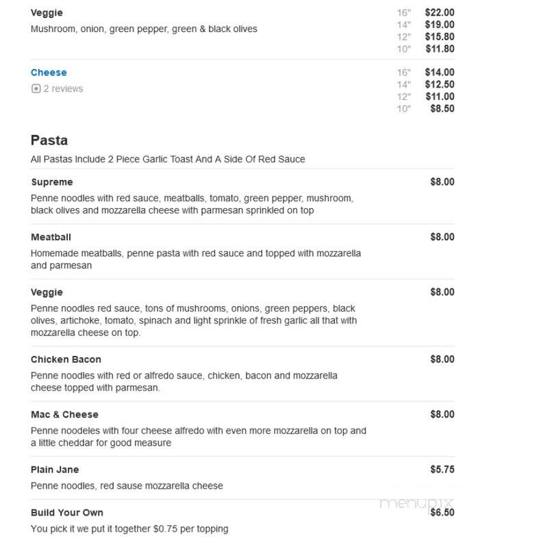 Parkway Pizza - Brick, NJ menu_pic