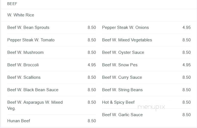 Happy Garden - Keansburg, NJ menu_pic