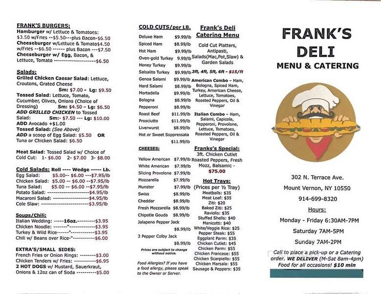 Frank's Deli - Mount Vernon, NY