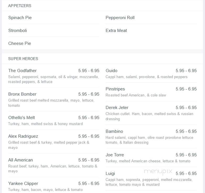 Othello's Deli - Astoria, NY menu_pic