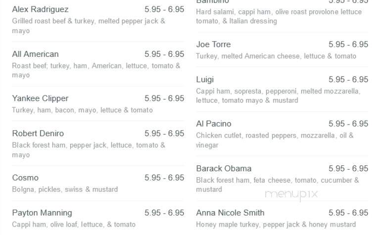 Othello's Deli - Astoria, NY menu_pic