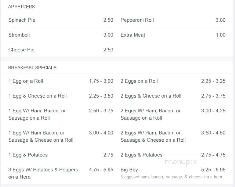 Othello's Deli - Astoria, NY menu_pic