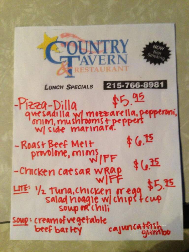 Country Tavern & Restaurant - Pipersville, PA