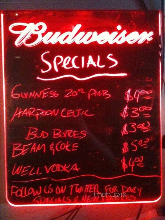 Finnigan's Pub - Burlington, VT menu_pic