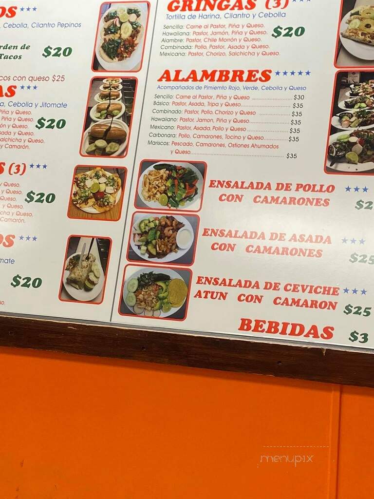 Taqueria Los Parados - Tacoma, WA menu_pic