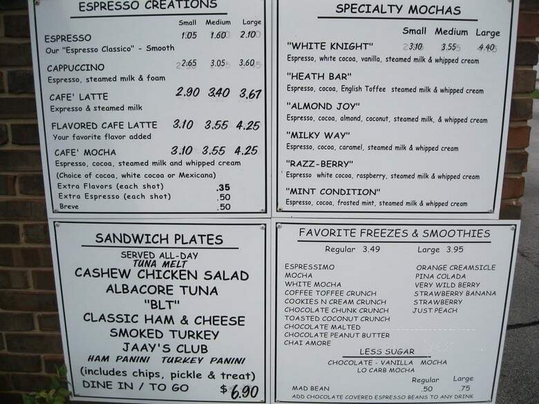 Java Jaay Cafe' - Decatur, AL menu_pic