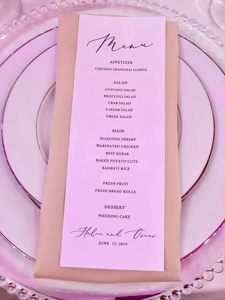 Platinum Palace - Rancho Cordova, CA menu_pic