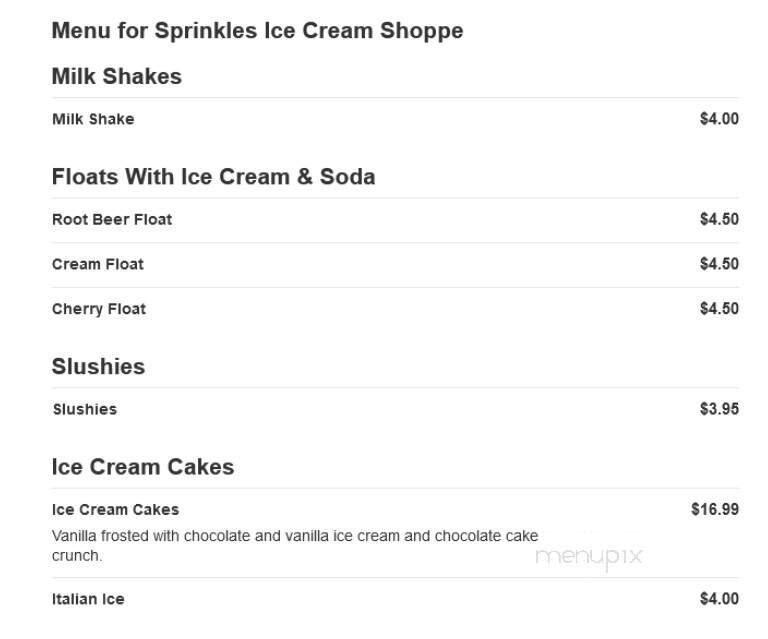 Sprinkles Ice Cream Shoppe - North Haven, CT