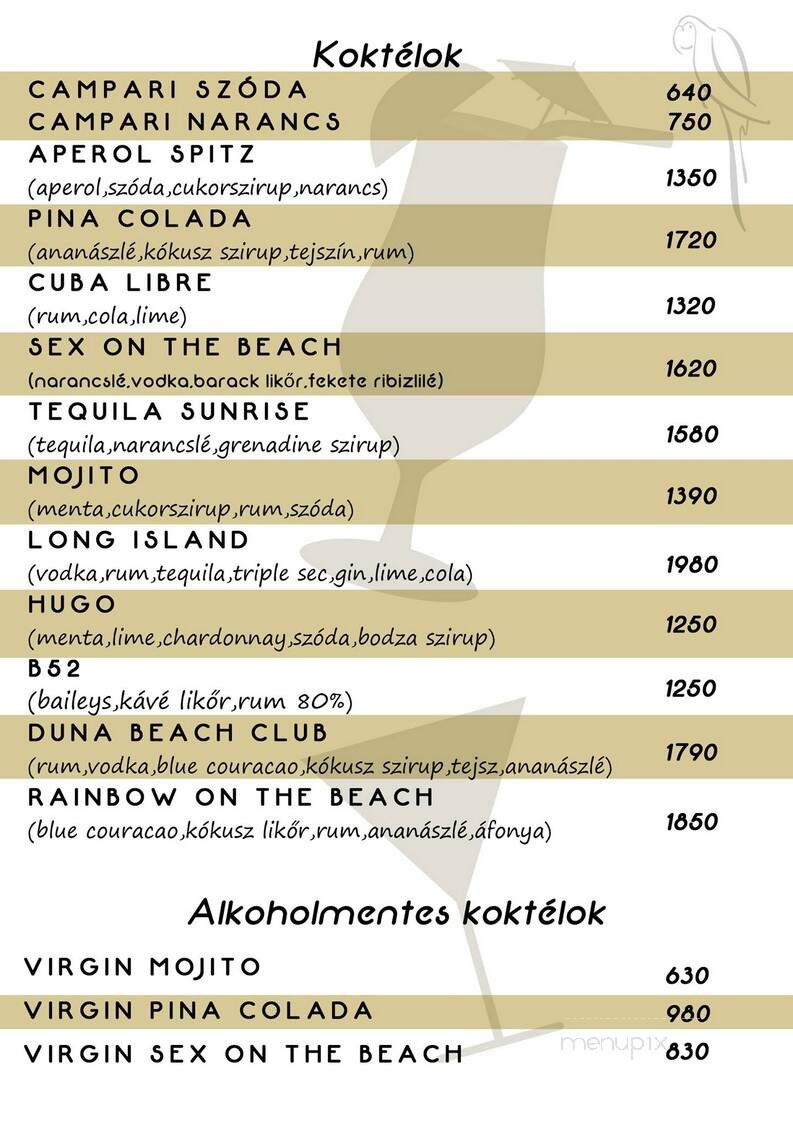 The Beach Club Cafe - Thermal, CA menu_pic