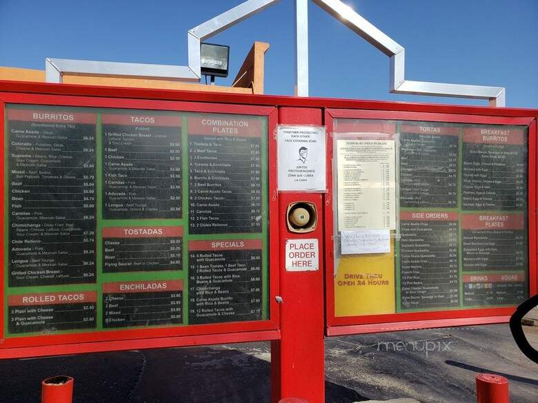 Taco Star - Colorado Springs, CO menu_pic