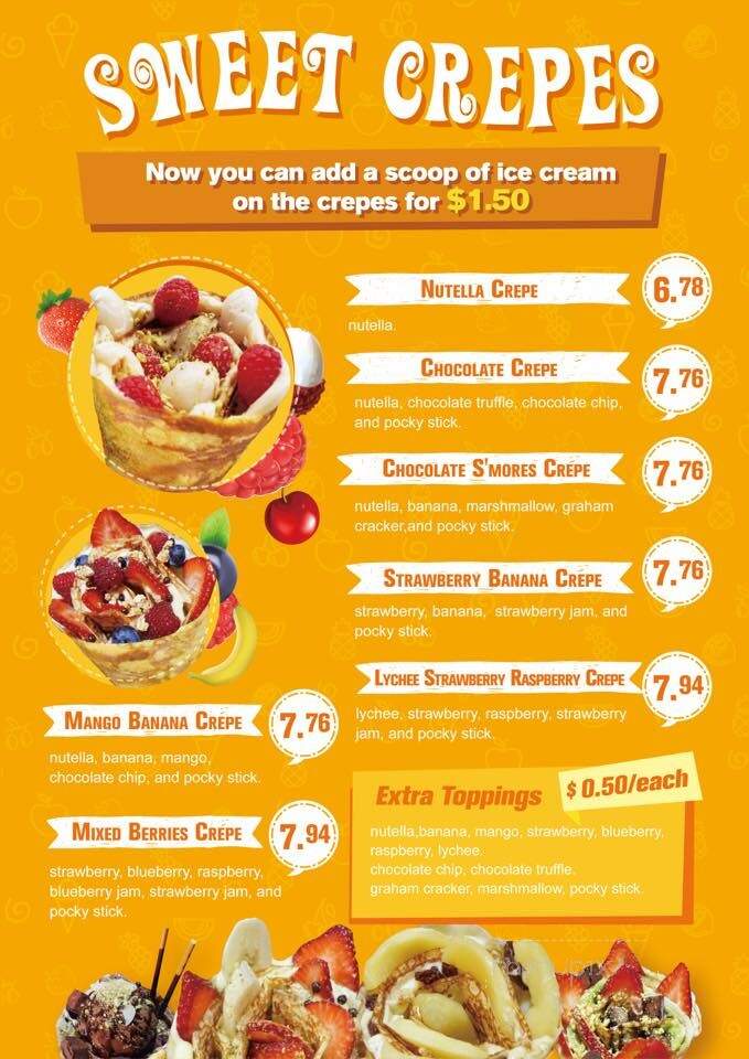 Ding's Rolled Ice Cream & Crepes - West Des Moines, IA menu_pic
