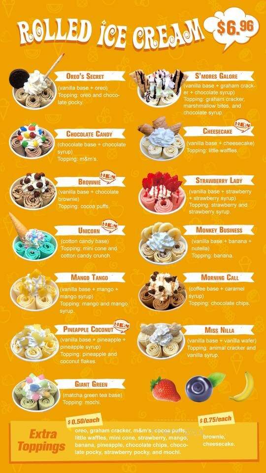 Ding's Rolled Ice Cream & Crepes - West Des Moines, IA menu_pic