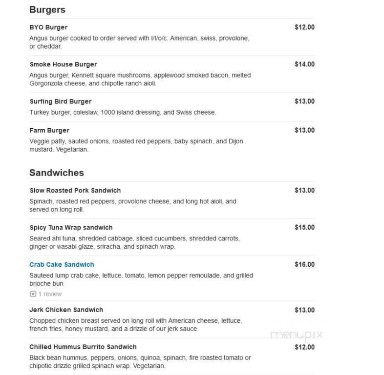 Palettes Restaurant & Lounge - Wilmington, DE menu_pic