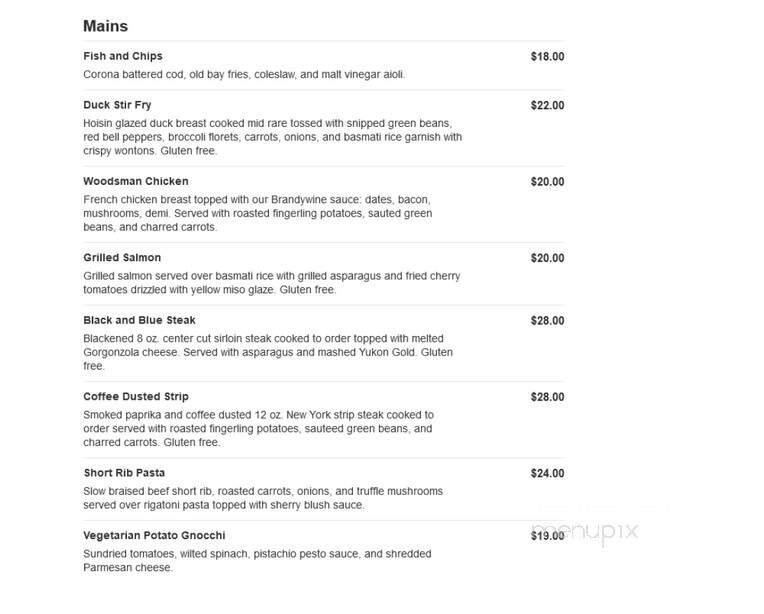 Palettes Restaurant & Lounge - Wilmington, DE menu_pic