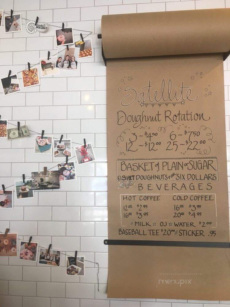 Satellite Doughnuts - Kennebunkport, ME menu_pic