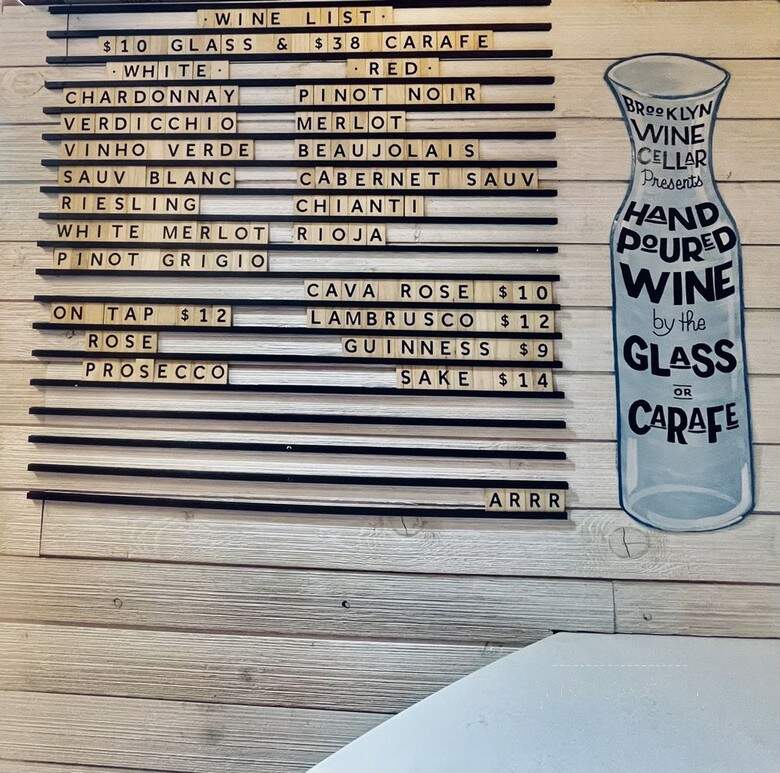 Brooklyn Wine Cellar - Brooklyn, NY menu_pic
