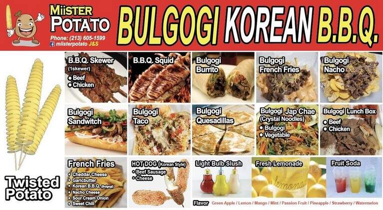 Miister Potato - Arcadia, CA menu_pic