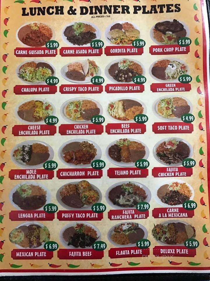 Isela's Tacos - San Antonio, TX menu_pic
