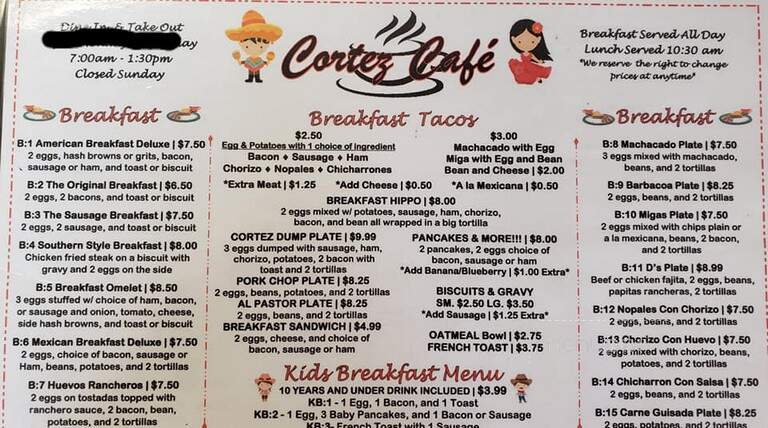 Cortez Cafe - Bay City, TX