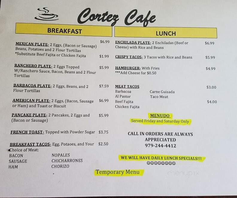 Cortez Cafe - Bay City, TX